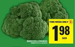 Food Basics BROCCOLI CROWNS offer