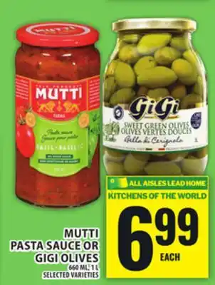 Food Basics MUTTI PASTA SAUCE OR GIGI OLIVES offer