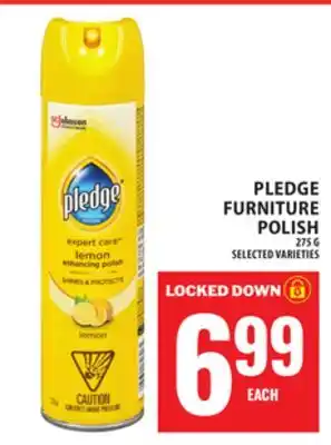 Food Basics PLEDGE FURNITURE POLISH offer