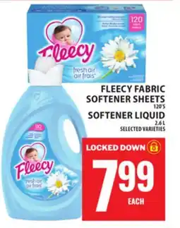 Food Basics FLEECY FABRIC SOFTENER SHEETS OR SOFTENER LIQUID offer