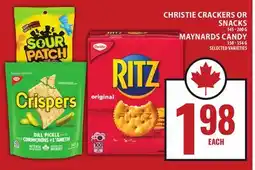 Food Basics CHRISTIE CRACKERS OR SNACKS, MAYNARDS CANDY offer