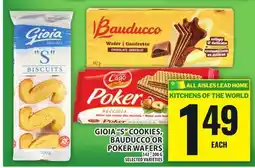 Food Basics GIOIA S COOKIES, BAUDUCCO OR POKER WAFERS offer