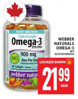 Food Basics WEBBER NATURALS OMEGA-3 offer