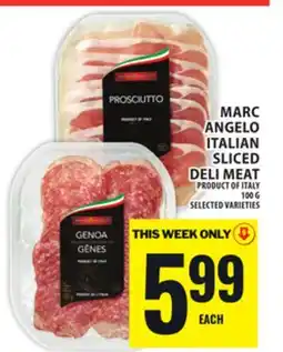 Food Basics MARC ANGELO ITALIAN SLICED DELI MEAT offer