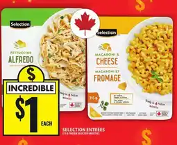 Food Basics SELECTION ENTRÉES offer