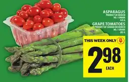 Food Basics ASPARAGUS OR GRAPE TOMATOES offer