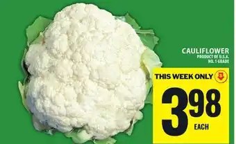 Food Basics CAULIFLOWER offer