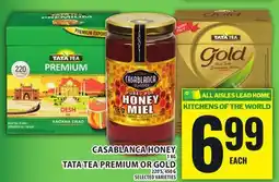 Food Basics CASABLANCA HONEY OR TATA TEA PREMIUM OR GOLD offer