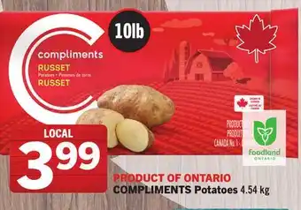 Foodland COMPLIMENTS Potatoes offer