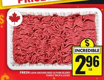 Food Basics FRESH LEAN GROUND BEEF & PORK BLEND offer