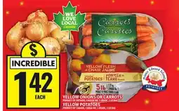 Food Basics YELLOW ONIONS OR CARROTS, YELLOW POTATOES offer