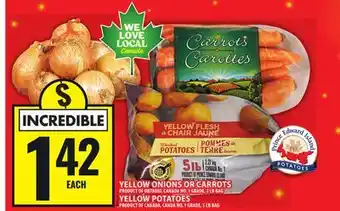 Food Basics YELLOW ONIONS OR CARROTS, YELLOW POTATOES offer