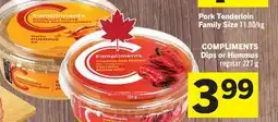 Foodland COMPLIMENTS Dips or Hummus offer