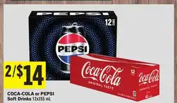 Foodland COCA-COLA or PEPSI Soft Drinks offer