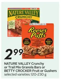 Sobeys Crunchy or Trail Mix Granola Bars or Fruit or Gushers offer