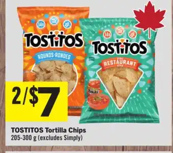 Foodland TOSTITOS Tortilla Chips offer