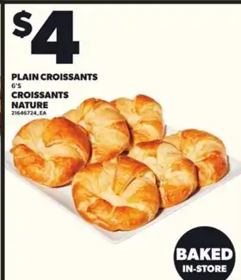 Independent Grocer PLAIN CROISSANTS 6'S CROISSANTS NATURE offer