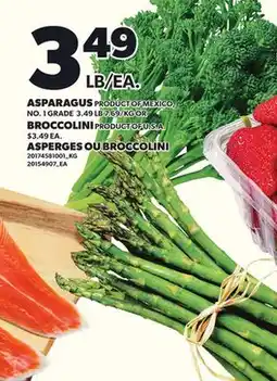 Independent Grocer ASPARAGUS, BROCCOLINI offer