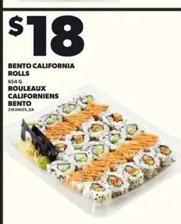 Independent Grocer BENTO CALIFORNIA ROLLS, 654 G offer