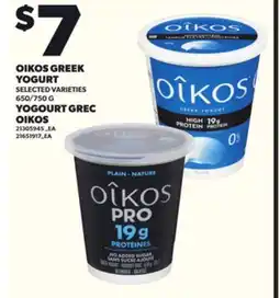 Independent Grocer OIKOS GREEK YOGURT, 650/750 g offer