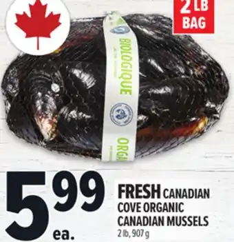 Metro FRESH CANADIAN COVE ORGANIC CANADIAN MUSSELS offer