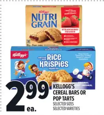 Metro KELLOGG'S CEREAL BARS OR POP TARTS offer