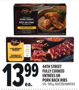 Metro 44TH STREET FULLY COOKED ENTRÉES OR PORK BACK RIBS offer