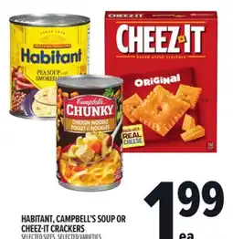 Metro HABITANT, CAMPBELL'S SOUP OR CHEEZ-IT CRACKERS offer