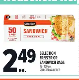 Metro SELECTION FREEZER OR SANDWICH BAGS offer