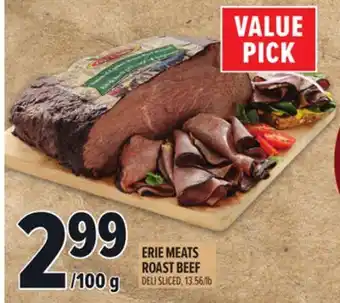 Metro ERIE MEATS ROAST BEEF offer