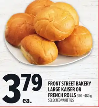 Metro FRONT STREET BAKERY LARGE KAISER OR FRENCH ROLLS offer