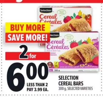 Metro SELECTION CEREAL BARS offer