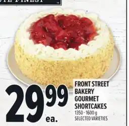 Metro FRONT STREET BAKERY GOURMET SHORTCAKES offer