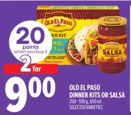 Metro OLD EL PASO DINNER KITS OR SALSA offer