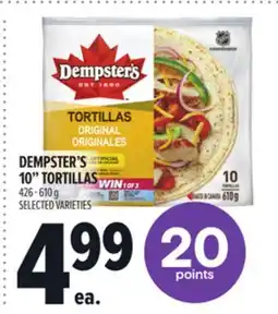 Metro DEMPSTER'S 10 TORTILLAS offer