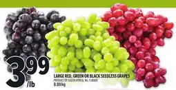 Metro LARGE RED, GREEN OR BLACK SEEDLESS GRAPES offer