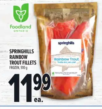 Metro SPRINGHILLS RAINBOW TROUT FILLETS offer