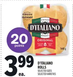 Metro D'ITALIANO ROLLS offer