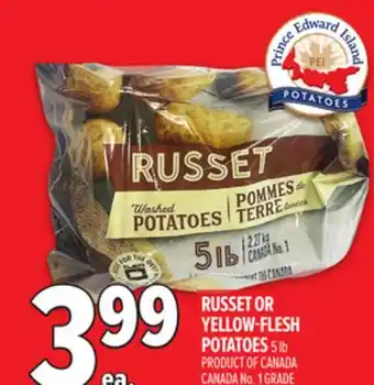 Metro PEI RUSSET OR YELLOW-FLESH POTATOES offer