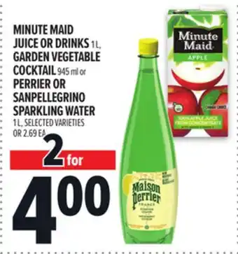 Metro MINUTE MAID JUICE OR DRINKS offer