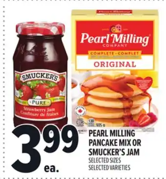 Metro PEARL MILLING PANCAKE MIX OR SMUCKER'S JAM offer