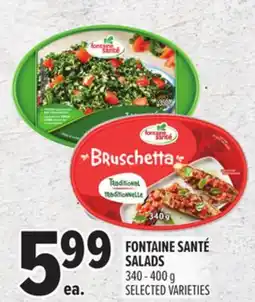 Metro FONTAINE SANTÉ SALADS offer