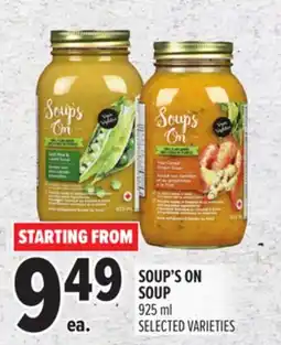 Metro SOUP'S ON SOUP offer