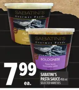 Metro SABATINI'S PASTA SAUCE offer