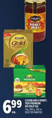 Metro CASABLANCA HONEY, TATA PREMIUM OR GOLD TEA offer