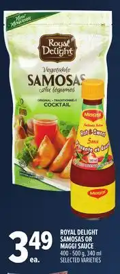 Metro ROYAL DELIGHT SAMOSAS OR MAGGI SAUCE offer