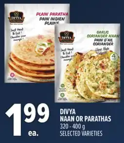 Metro DIVYA NAAN OR PARATHAS offer