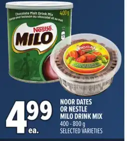 Metro NOOR DATES OR NESTLE MILO DRINK MIX offer