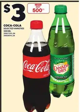 Loblaws COCA-COLA, 500 ML offer