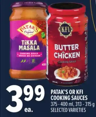 Metro PATAK'S OR KFI COOKING SAUCES offer